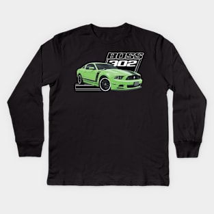 Gotta Have It Green boss 302 Mustang GT 5.0L V8 coyote engine Performance Car s550 Kids Long Sleeve T-Shirt